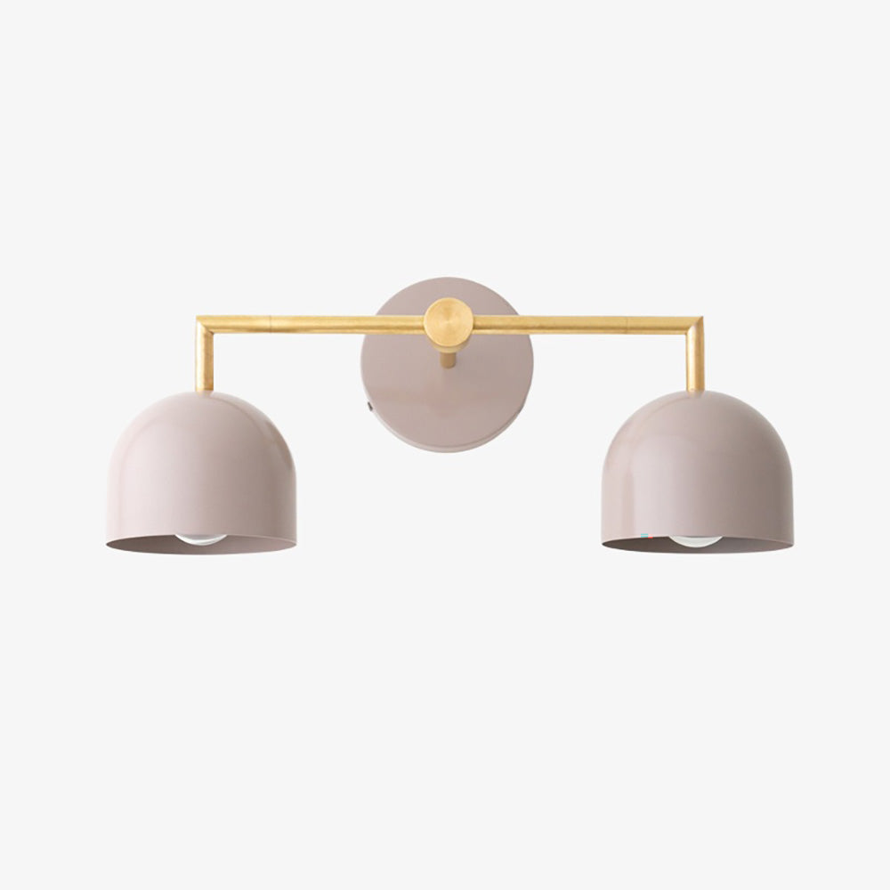 Chroma Brass White Wall Light Contemporary Living Room