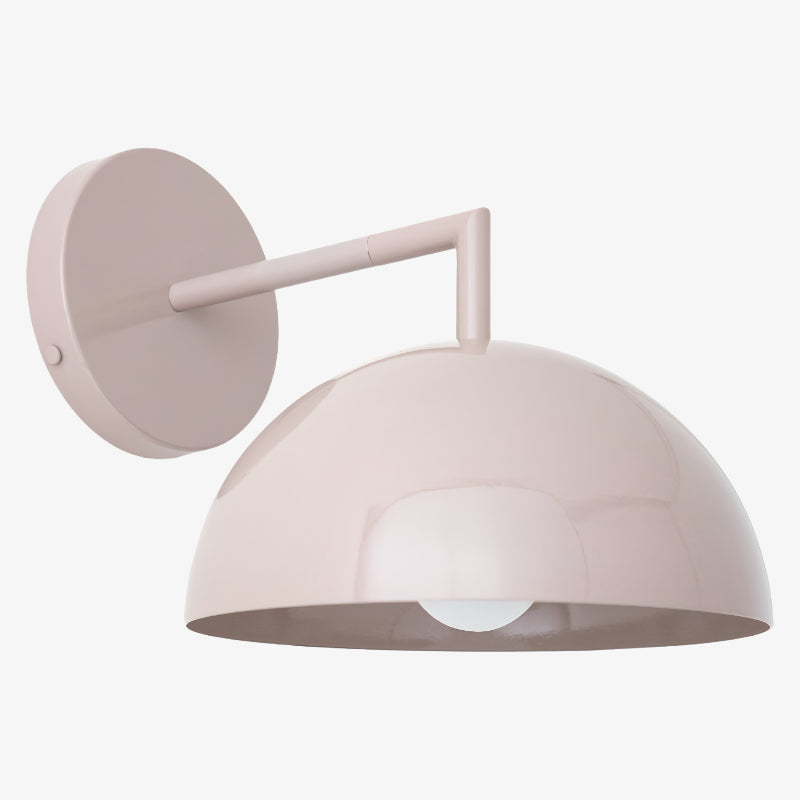 Chroma Minimalist Metal Dome Sconce