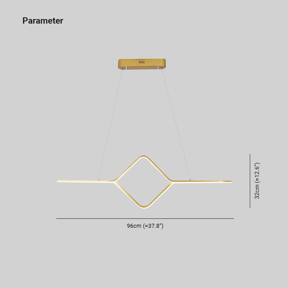 Arisha Modern Linear Square Pendant Light - Letslighting