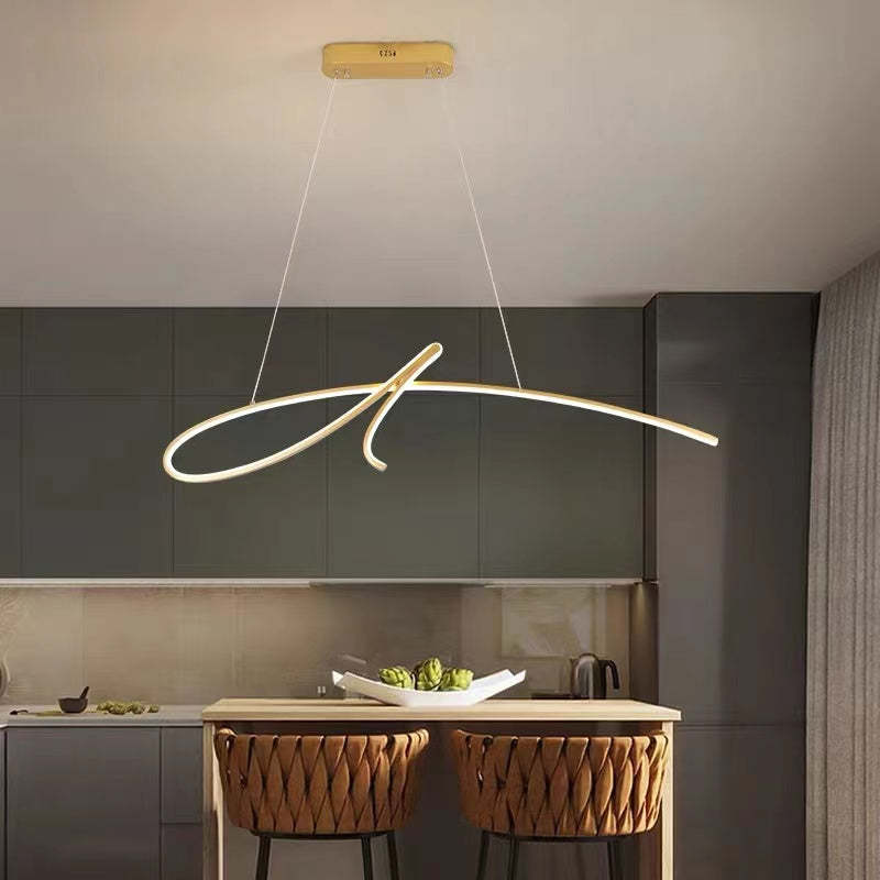 Arisha Pendant Light Irregular-curved Modern Restaurant - Letslighting