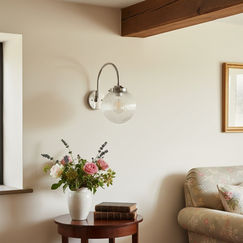 Pearl Wall Sconce Lighting Glass Industrial Living Room