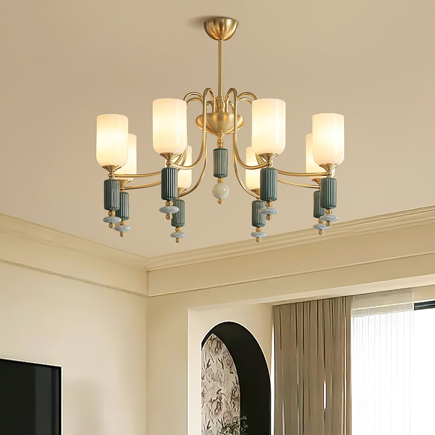 Luceren Ceramic Chandelier - Letslighting