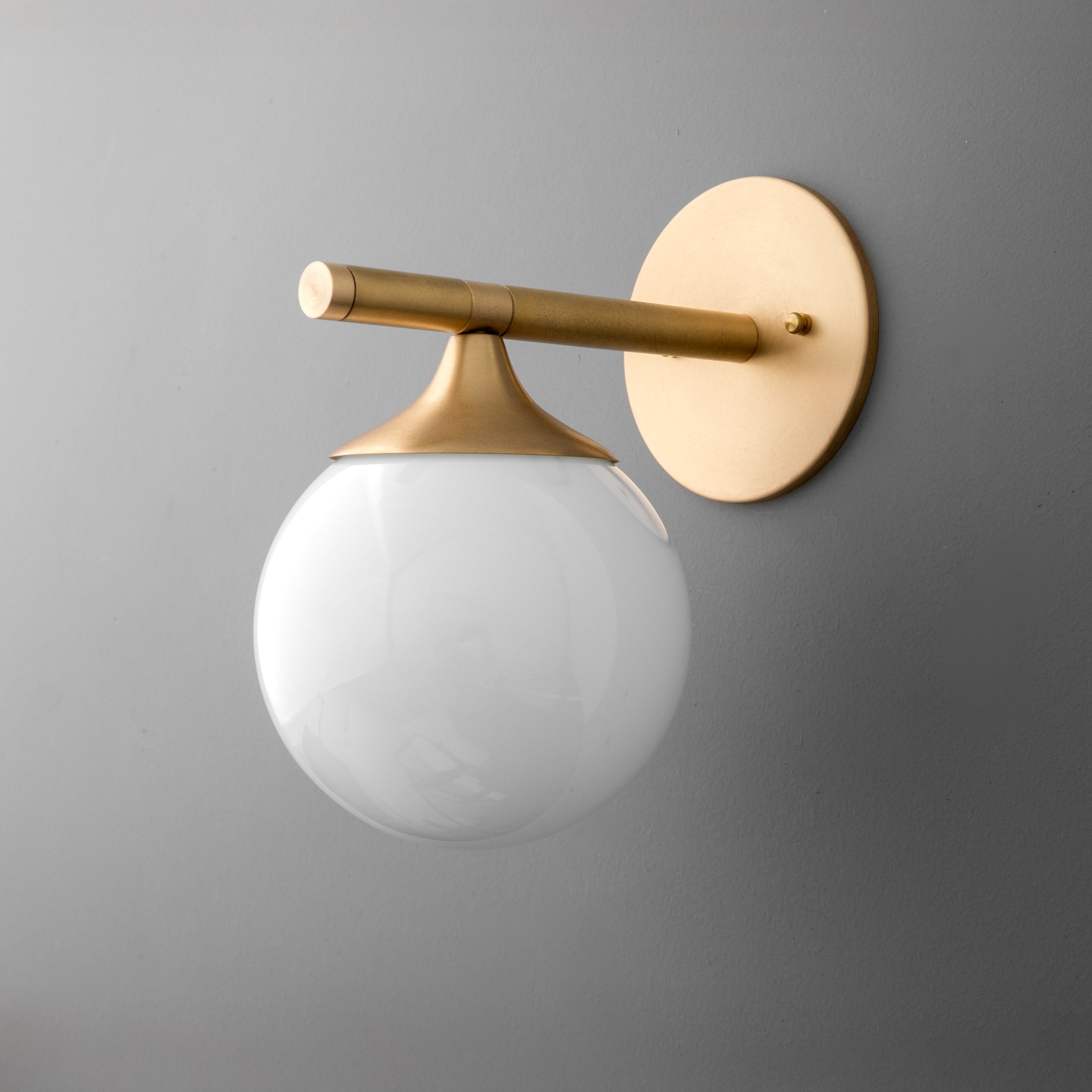 Pearl Glass Wall Sconce Modern Hallway