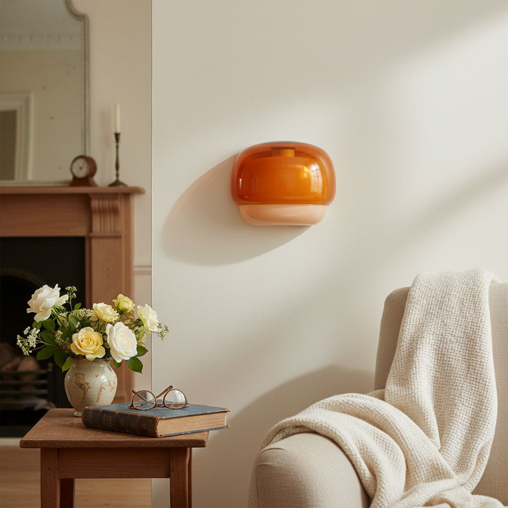 Orbit Colored Modern Vintage Glass Wall Lamp