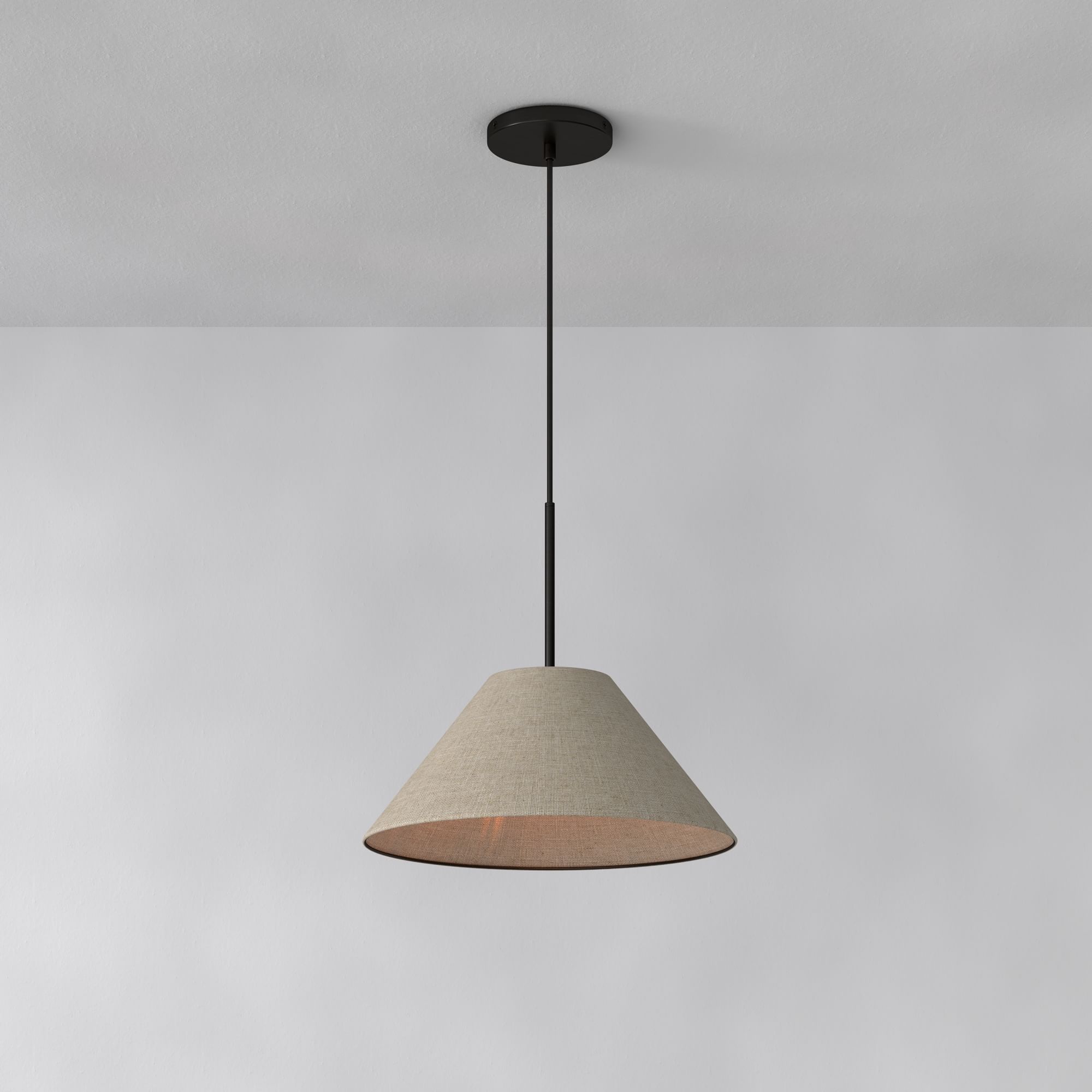 Fabric Black Contemporary Cone swing wall lamps