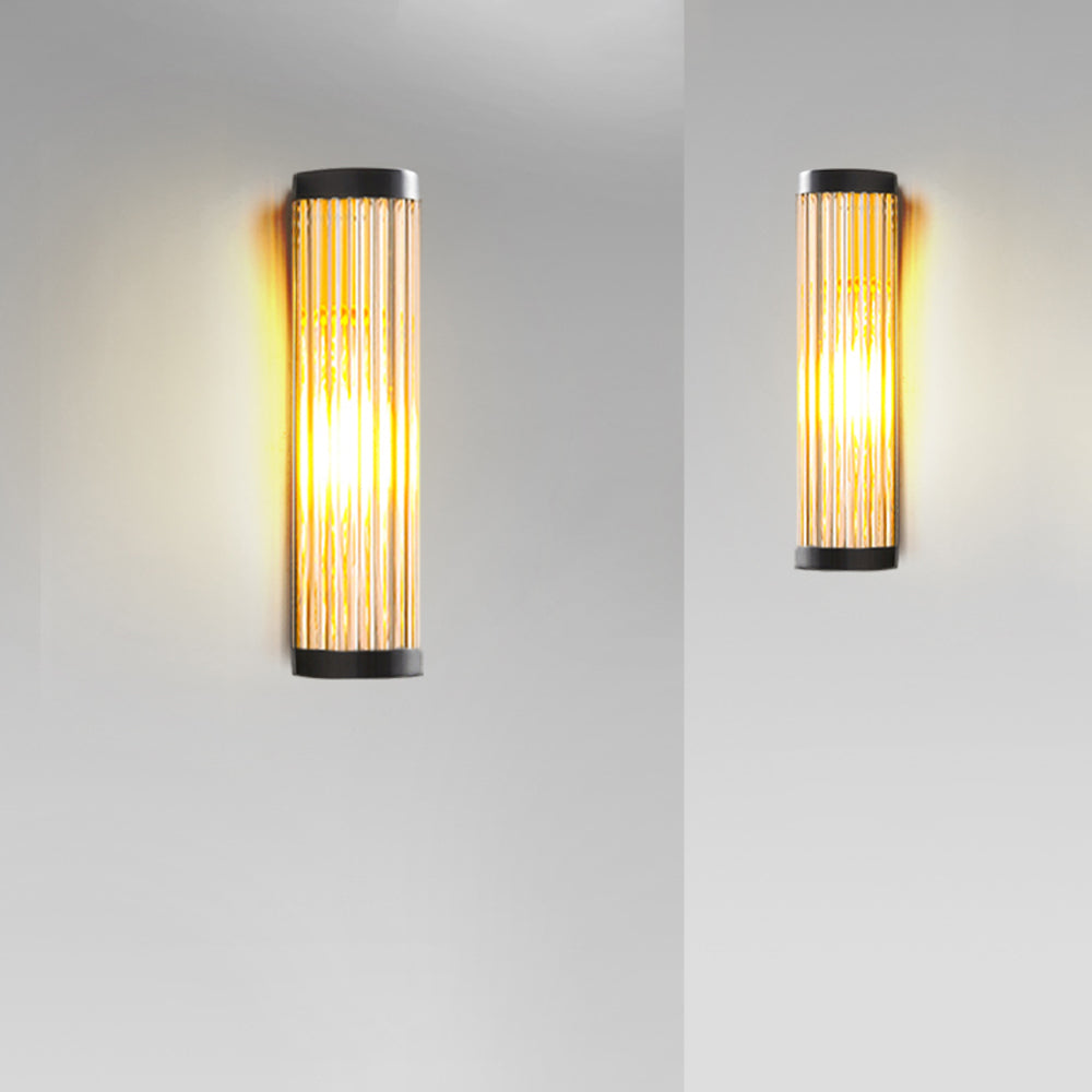 Ray Modern Semi-Cylindrical Glass Outdoor Wall Lamp - Letslighting