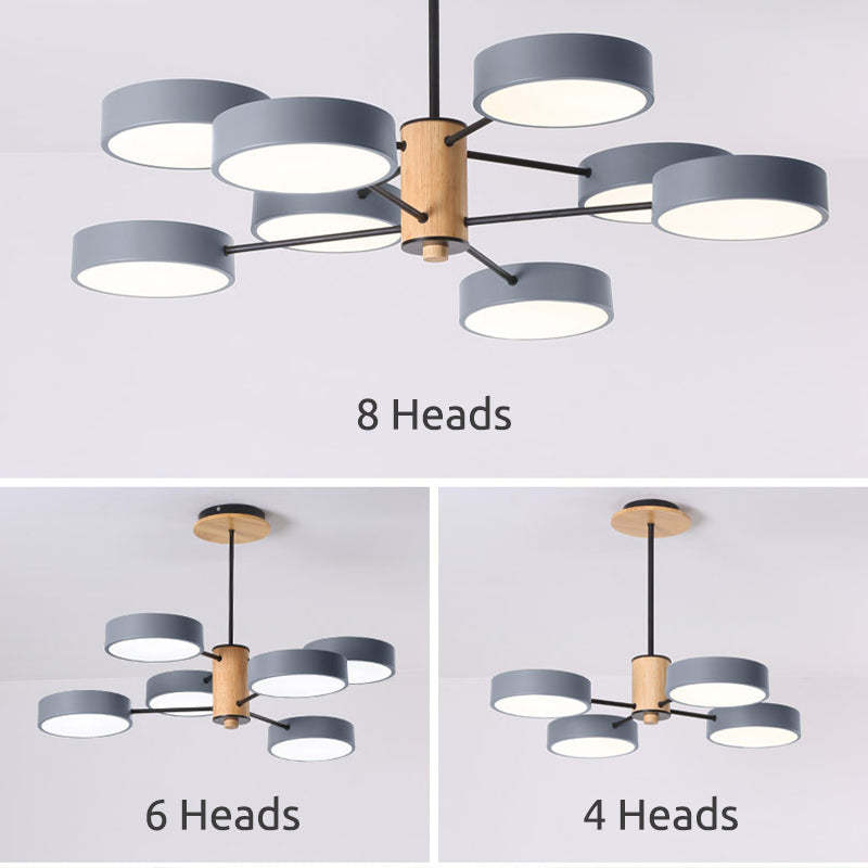 Arisha Art Deco Pendant Light Wood - Letslighting