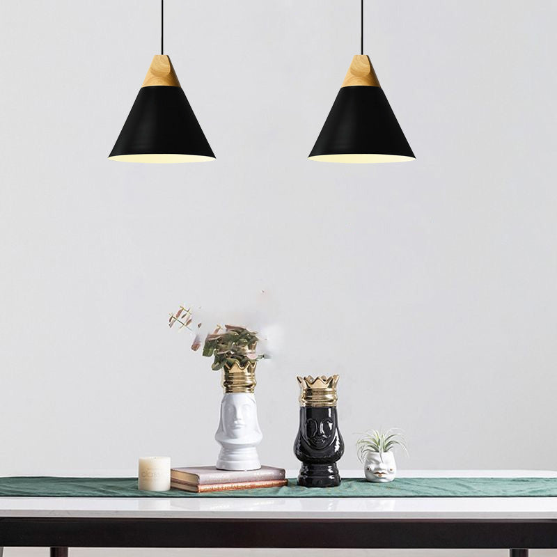 Valentina Multi-Shaped Wood And Pendant Light, 6 Colors - Letslighting