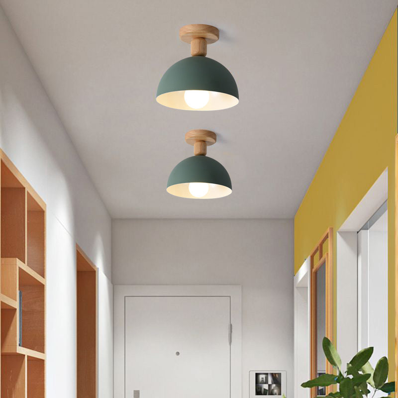 Muto Modern LED Ceiling Light Fixtures Wood/Metal Living Room