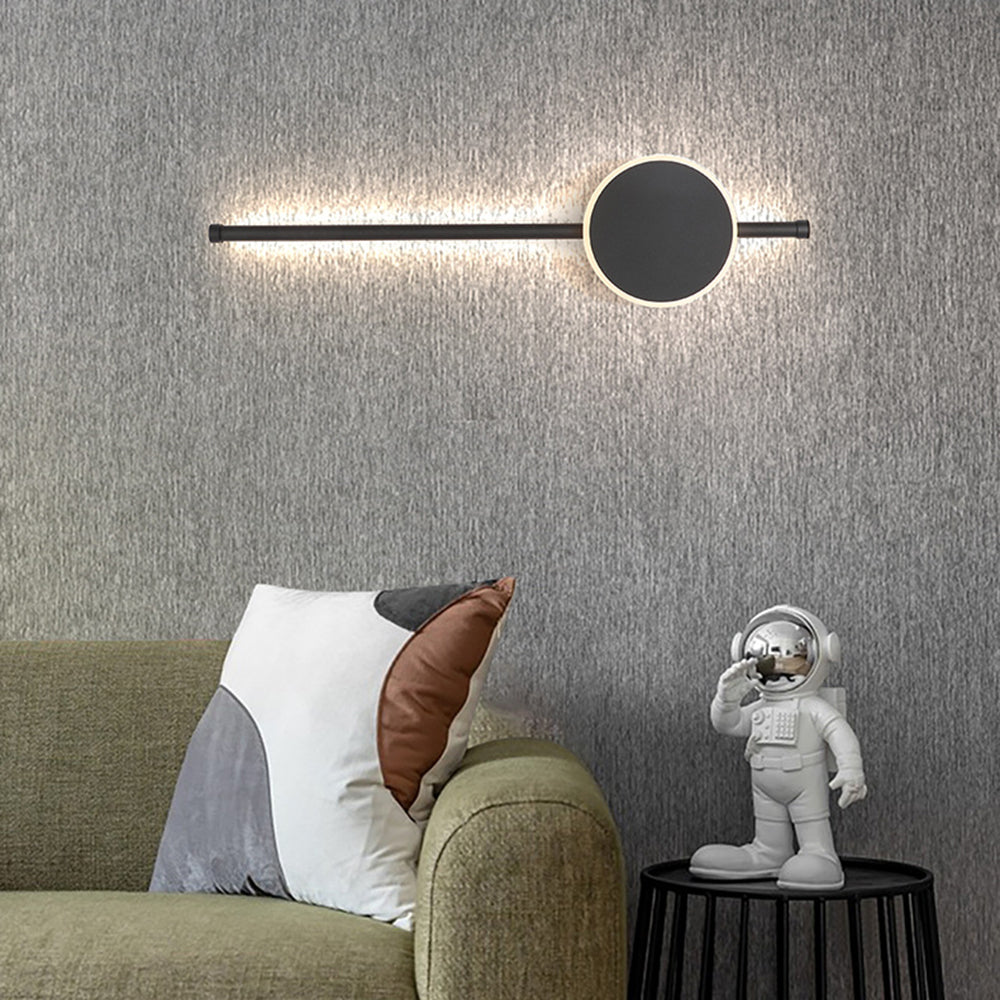 Arisha Modern Round Linear Metal Wall Lamp