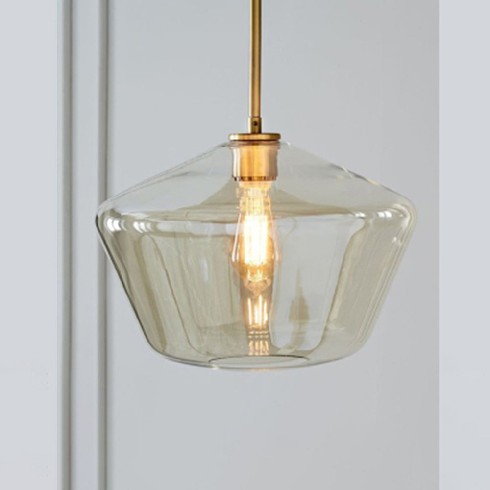 Valentina Pendant Light Clear Glass Bedroom - Letslighting