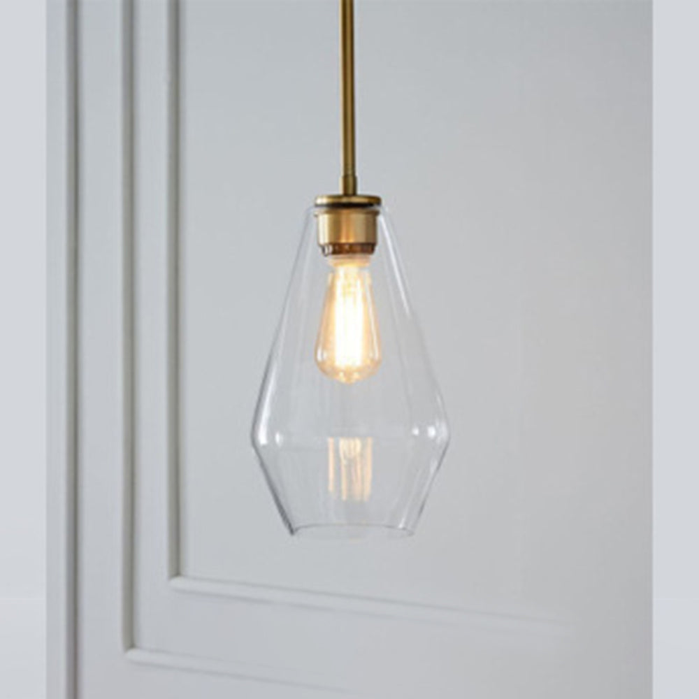 Valentina Pendant Light Clear Glass Bedroom - Letslighting