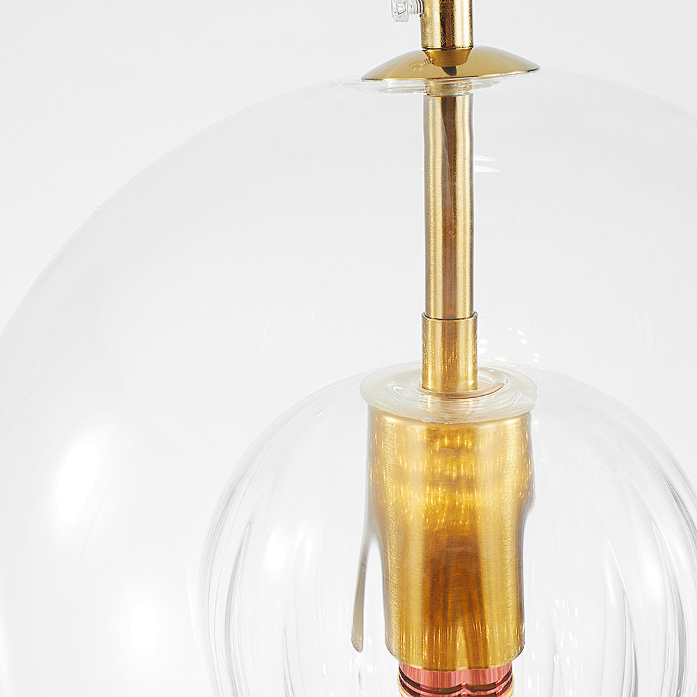 Valentina Nordic Glass Globe Pendant Light Bedroom - Letslighting