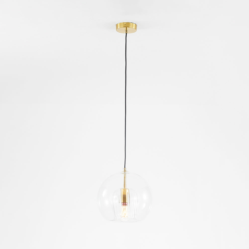 Valentina Nordic Glass Globe Pendant Light Bedroom - Letslighting