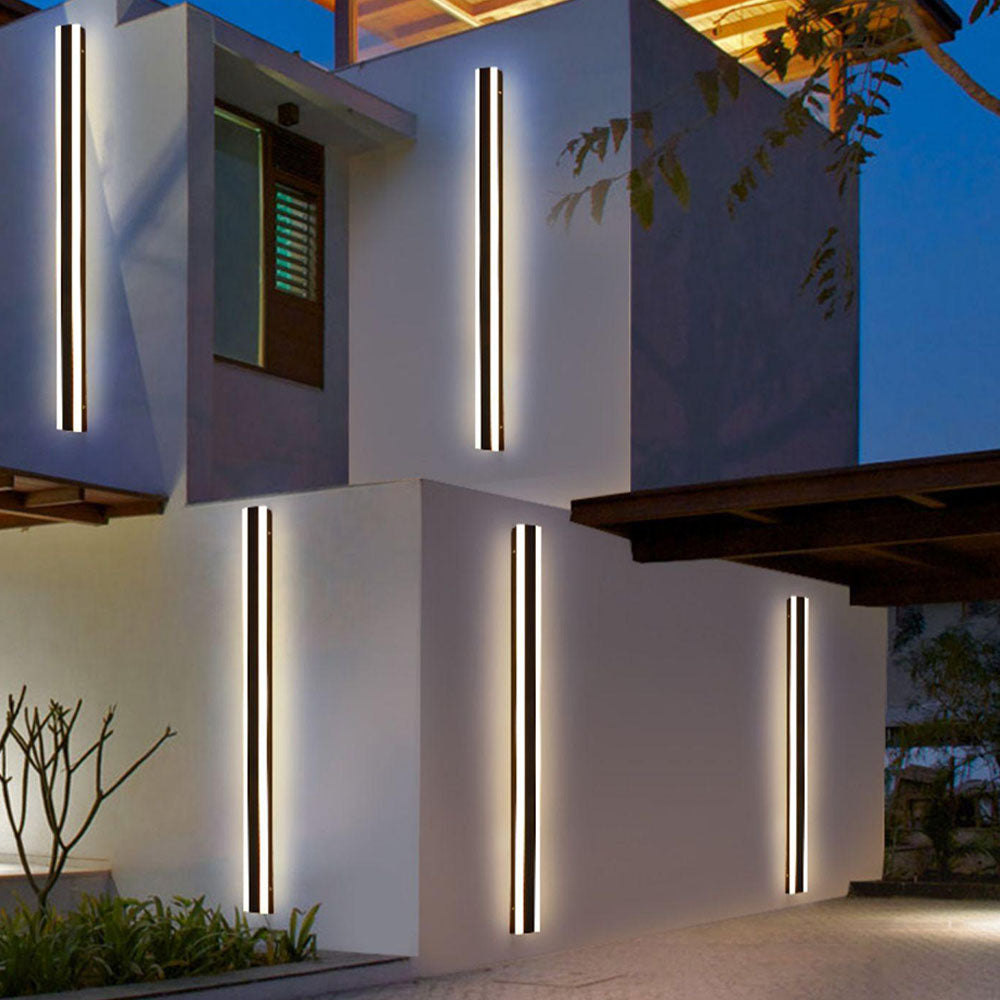 Ray Minimalist Hexagonal Ring With Shelf Metal Outdoor Wall Lamp