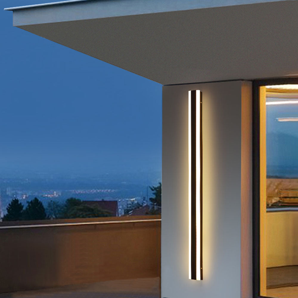 Ray Minimalist Hexagonal Ring With Shelf Metal Outdoor Wall Lamp