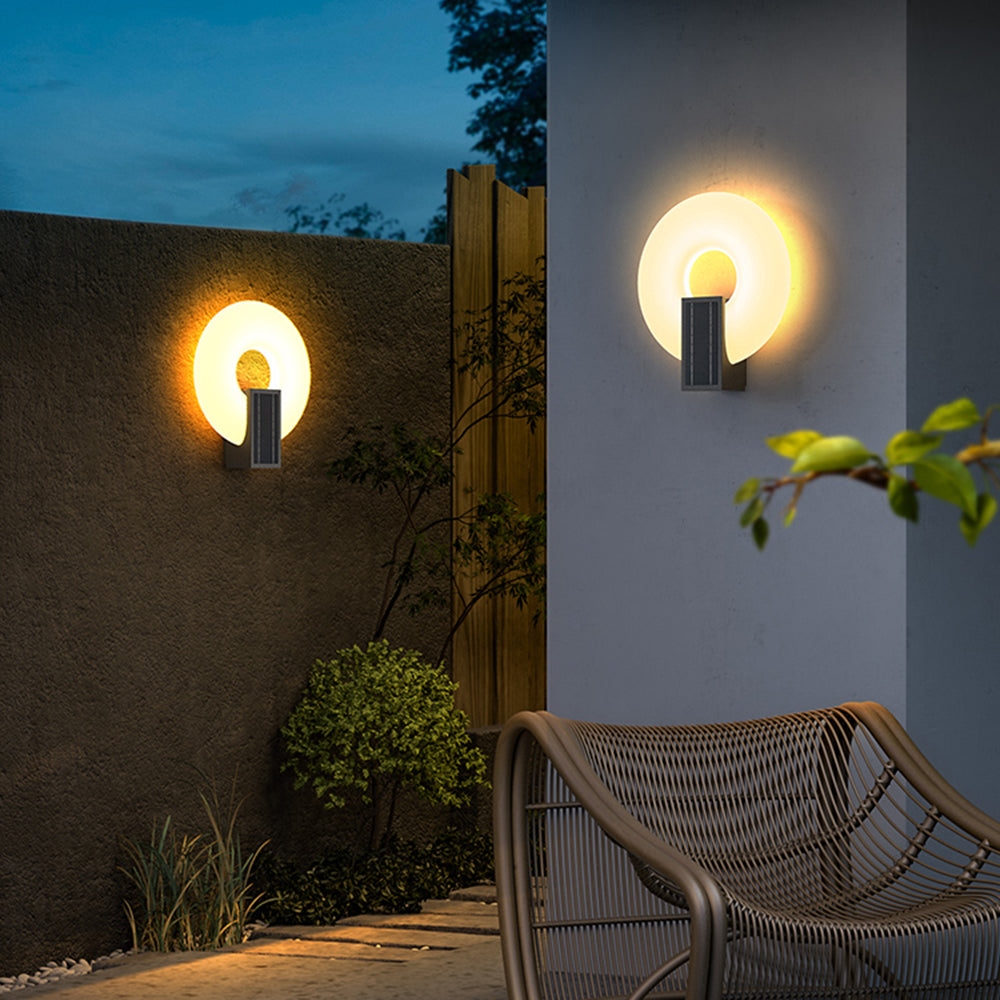 Arisha Modern Acrylic Solar Waterproof Outdoor Wall Lamp - Letslighting