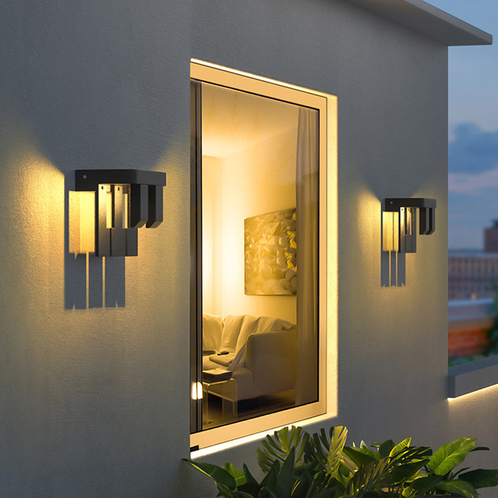 Ray Modern Minimallist Solar Outdoor Garden Yard Wall Lamp - Letslighting