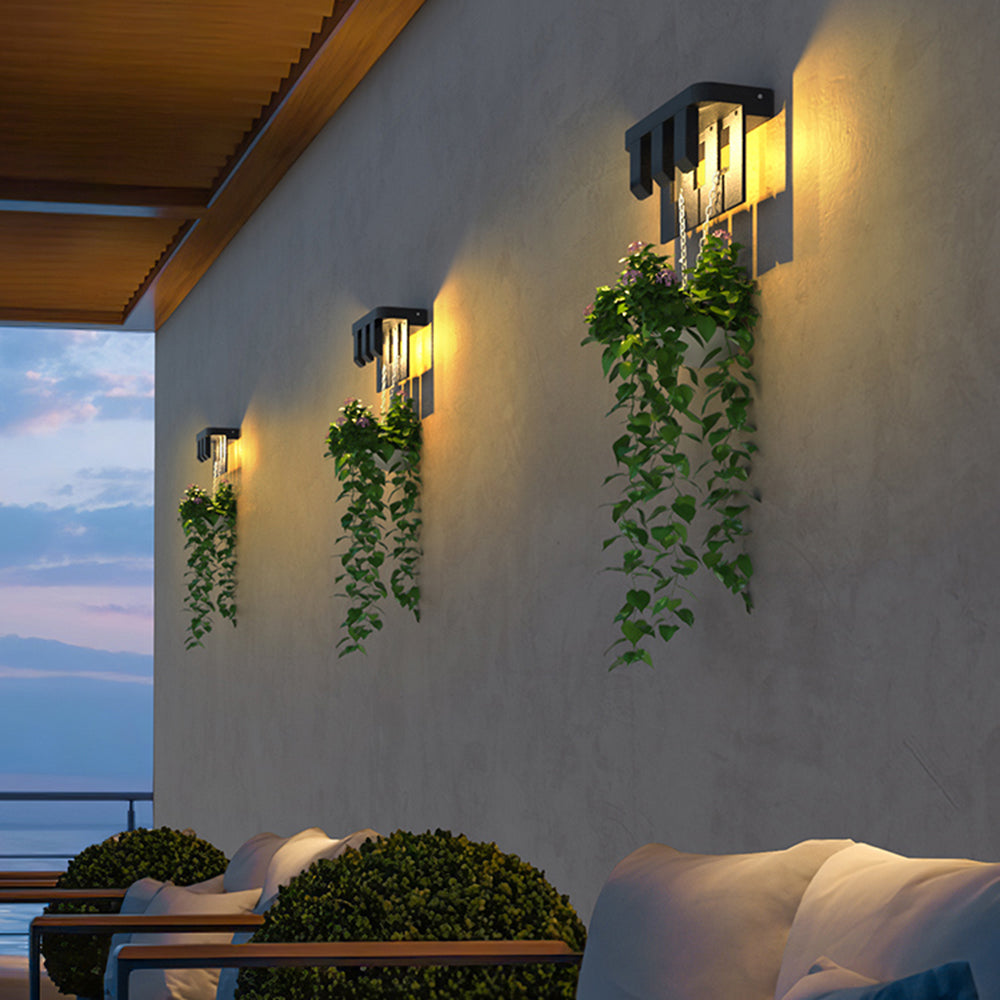 Ray Modern Minimallist Solar Outdoor Garden Yard Wall Lamp - Letslighting