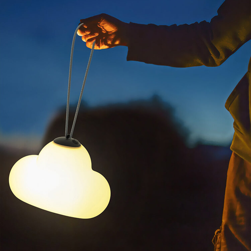 Arisha Pendant Light Cloud Modern Milky Metal Acrylic