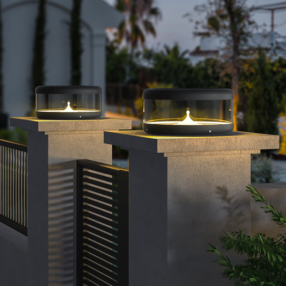 Ray Modern Quicksand Metal Outdoor Solar Lamp, Warm Ligh - Letslighting