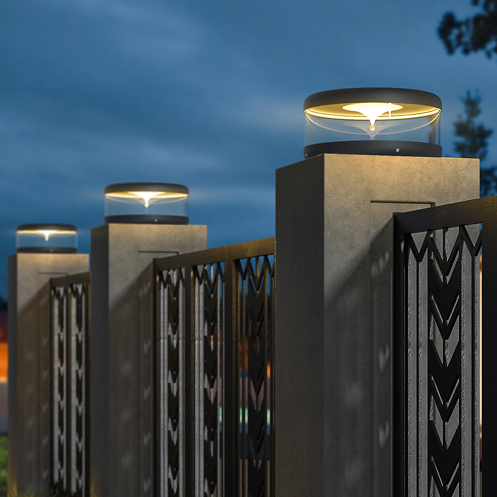 Ray Modern Quicksand Metal Outdoor Solar Lamp, Warm Ligh - Letslighting