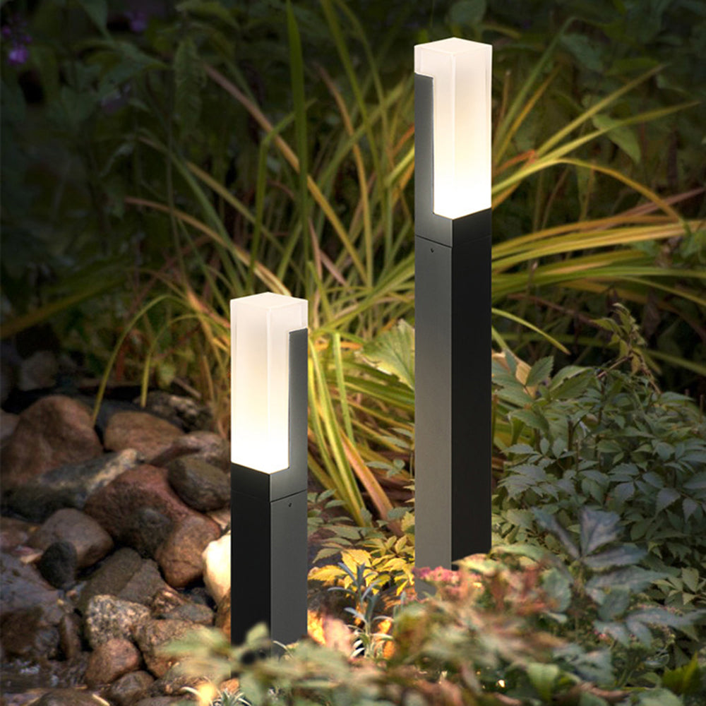 Ray Modern Metal Solar Outdoor Path Light - Letslighting