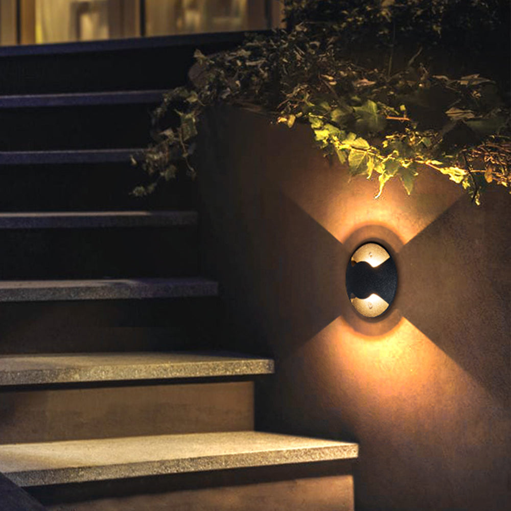Ray Metal Cylindrical Outdoor Step Deck Light