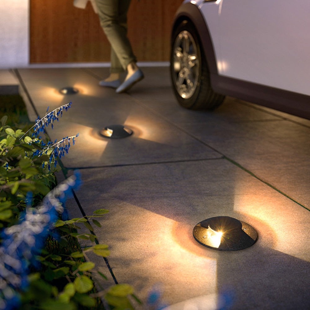 Ray Metal Cylindrical Outdoor Step Deck Light