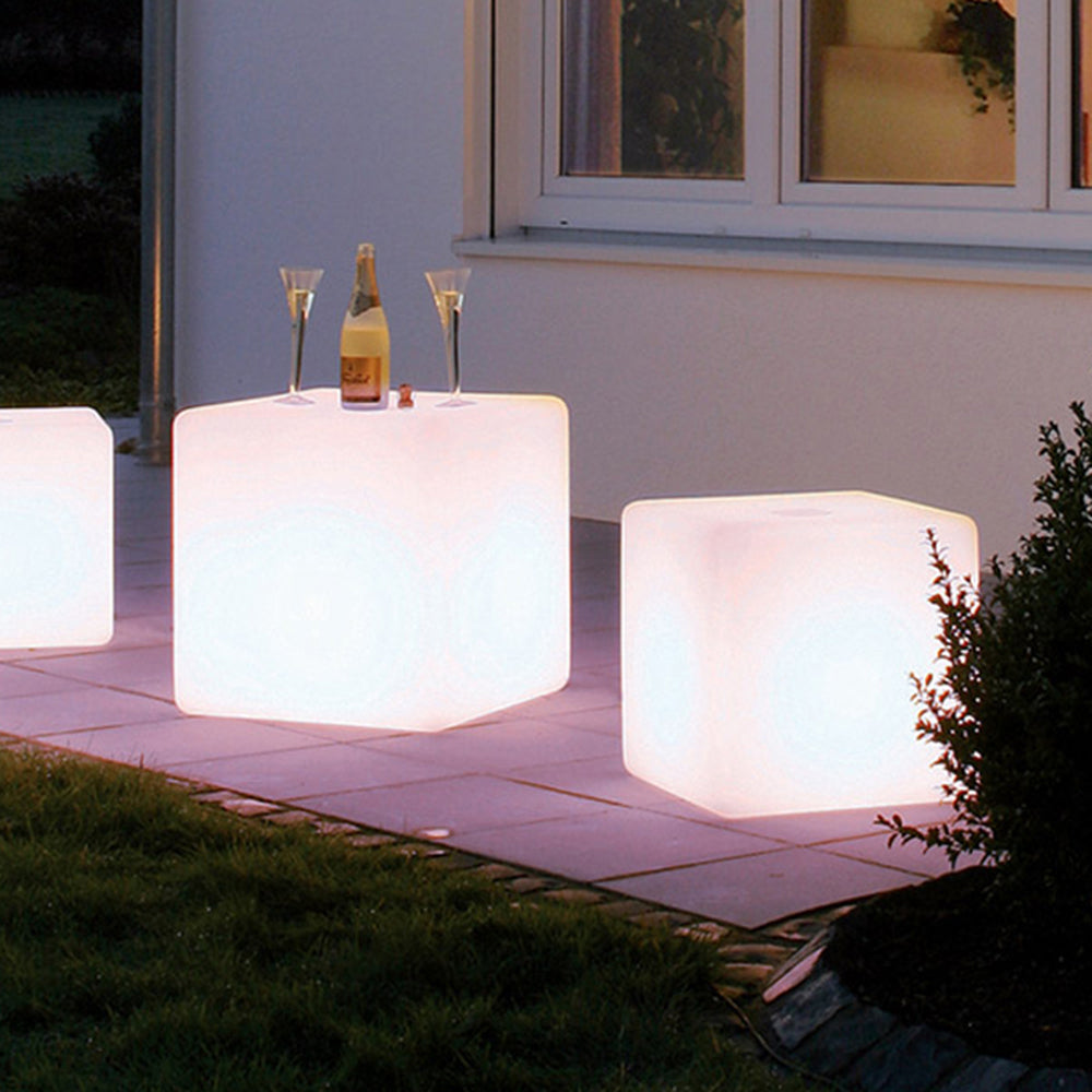 Ray Minimalist Square Acrylic Outdoor Ground Lamp - Letslighting