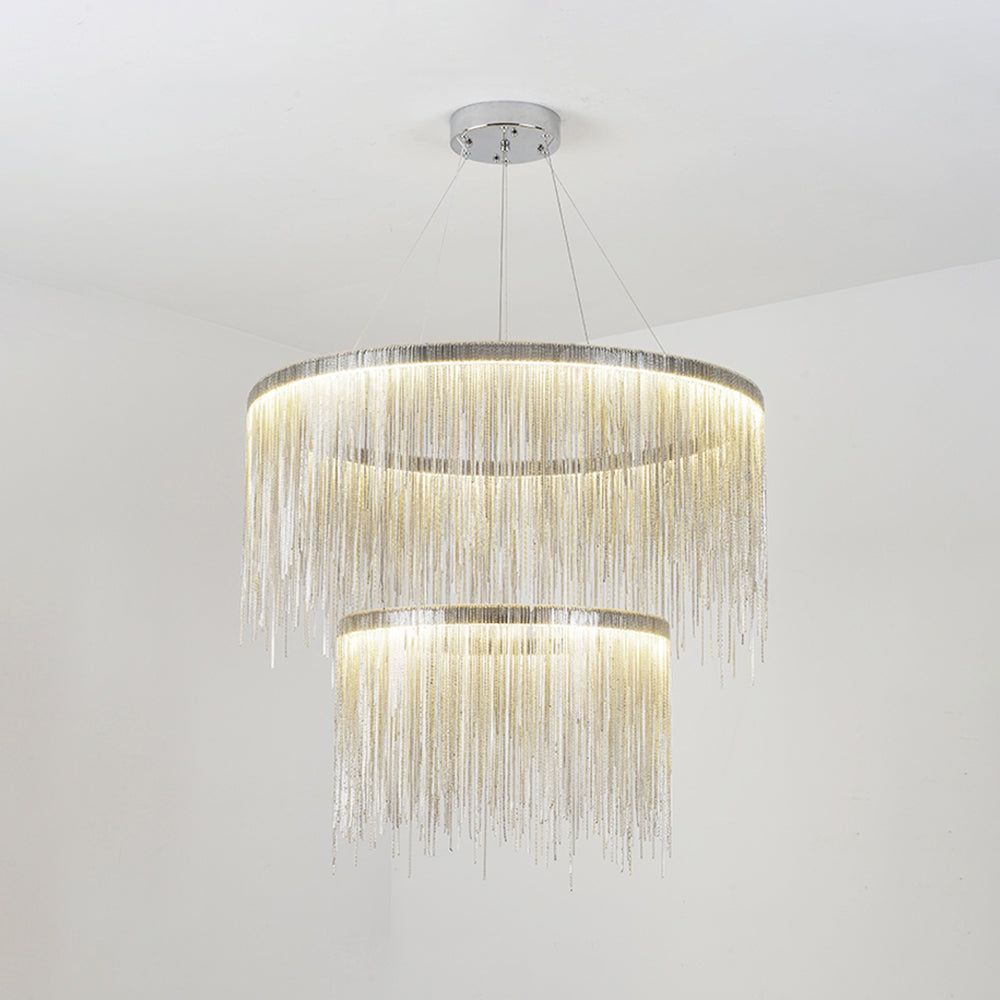 Arisha Tassel Chain Art Deco Pendant Light Living Room Hall - Letslighting