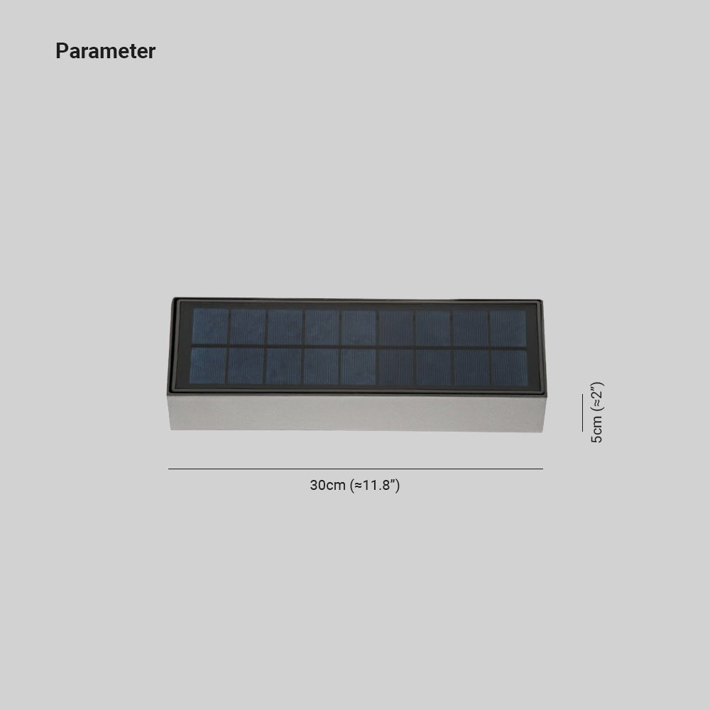 Ray Modern Acrylic Solar Waterproof Outdoor Wall Lamp - Letslighting