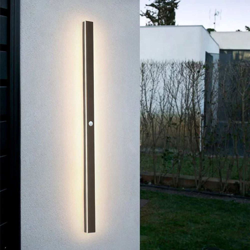 Arisha Sleek Minimalist Rimless Linear Outdoor Wall Light - Letslighting
