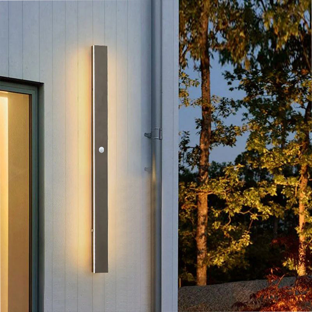 Arisha Sleek Minimalist Rimless Linear Outdoor Wall Light - Letslighting