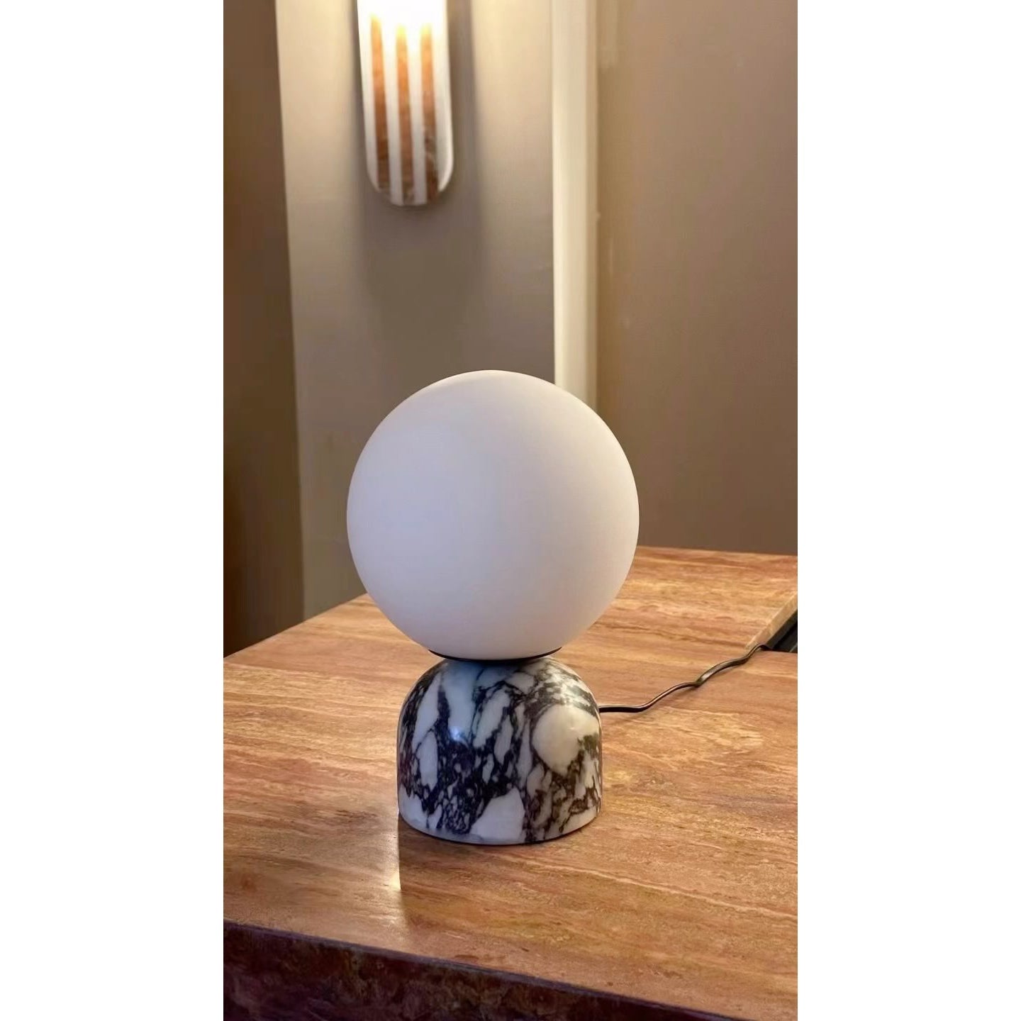 Aalia Marble Modern Minimalist Table Lamp - Letslighting