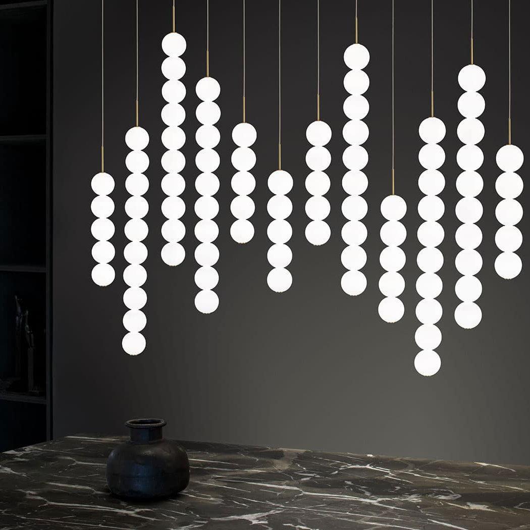 Abacus Pendant Light Vertical Globe Shape Modern - Letslighting