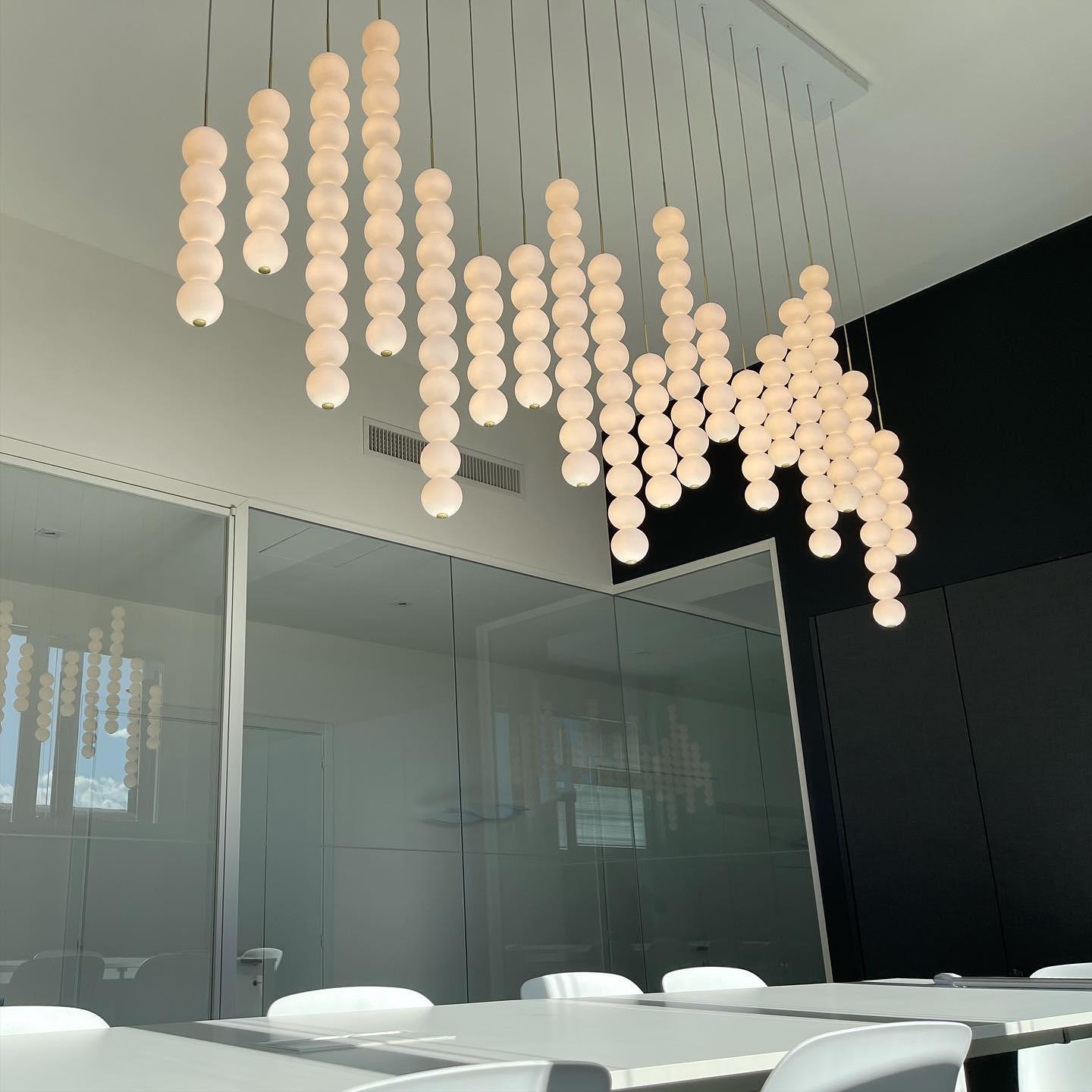 Abacus Pendant Light Vertical Globe Shape Modern - Letslighting