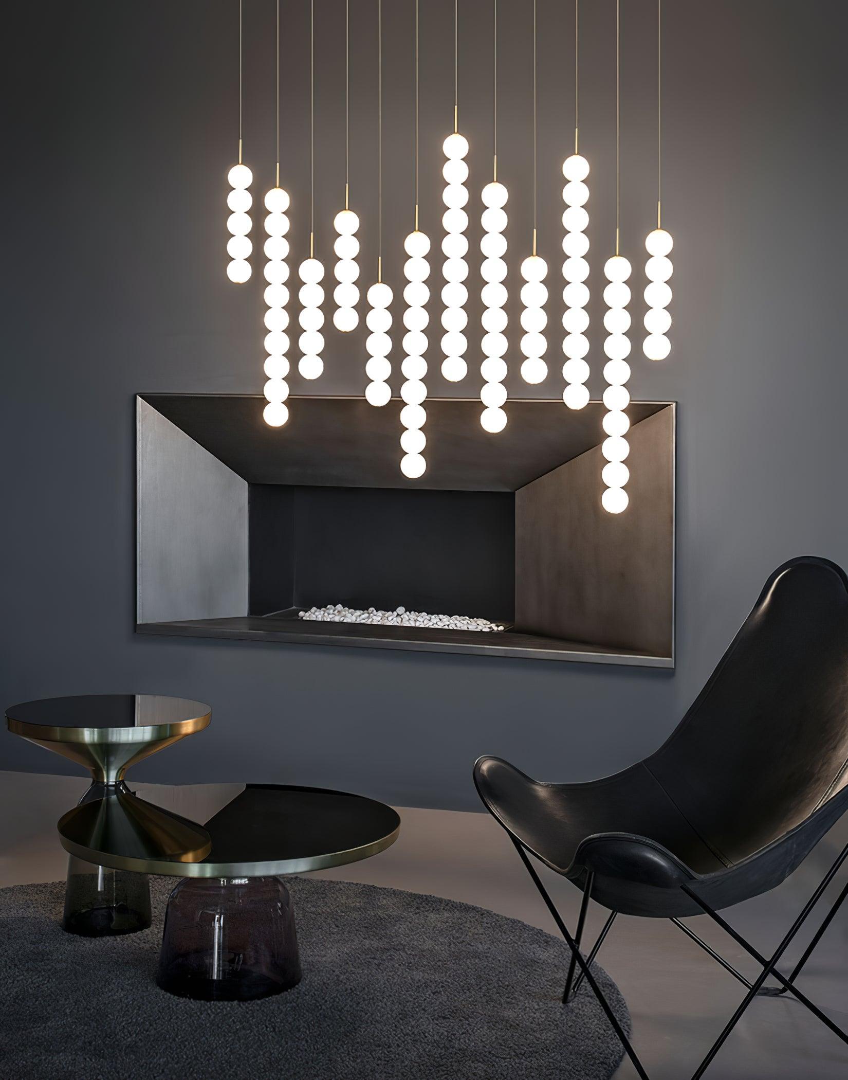 Abacus Pendant Light Vertical Globe Shape Modern - Letslighting