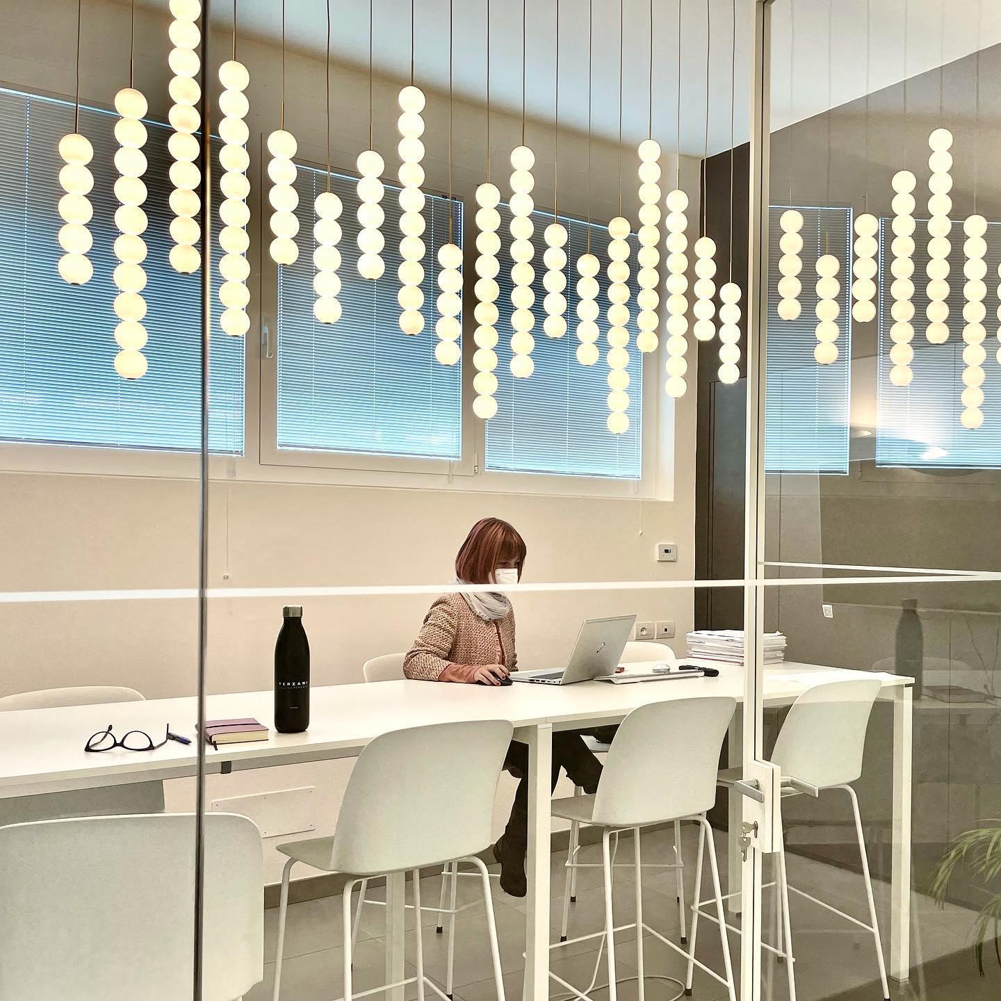 Abacus Pendant Light Vertical Globe Shape Modern - Letslighting