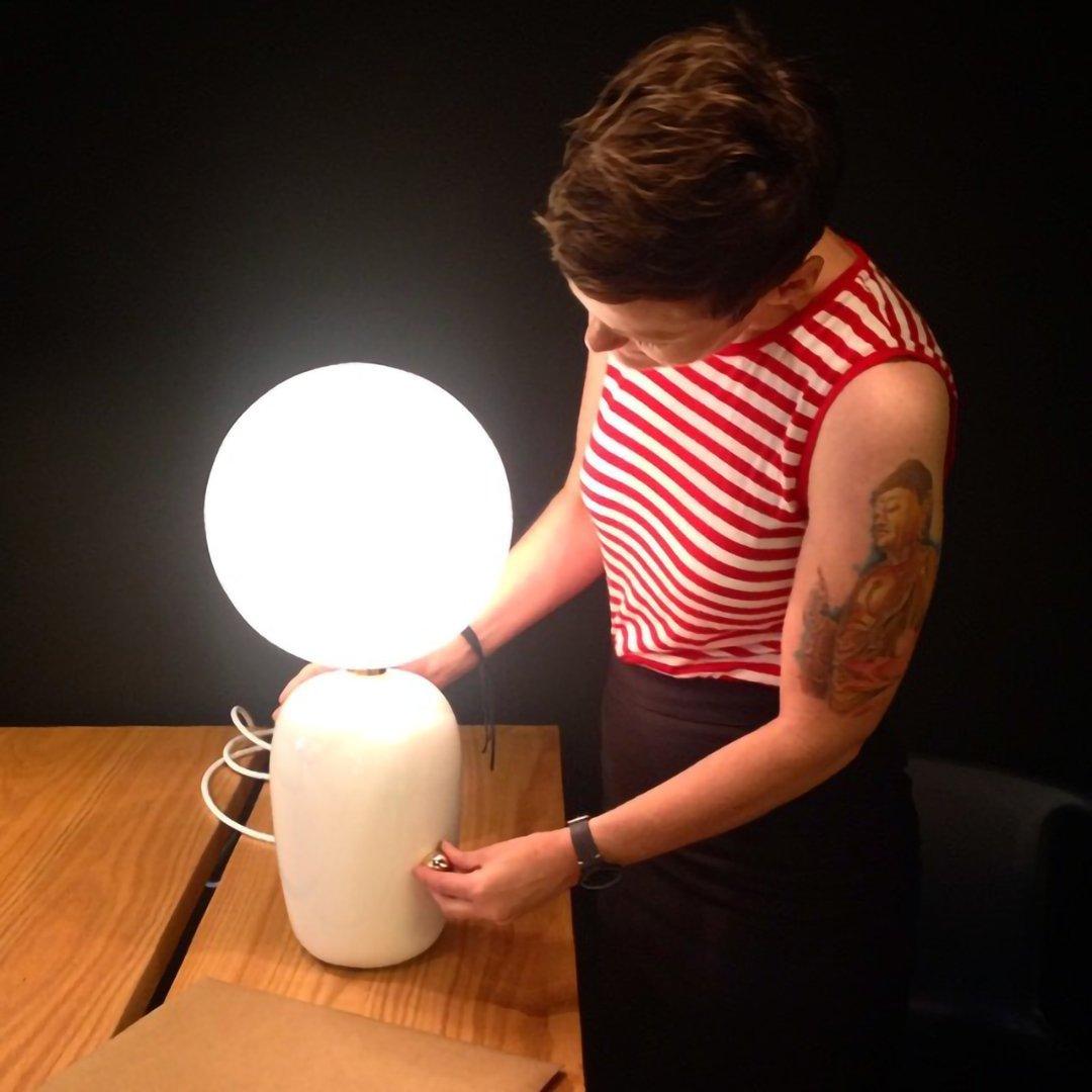 Nyxen Glass Industrial Table Lamp - Letslighting