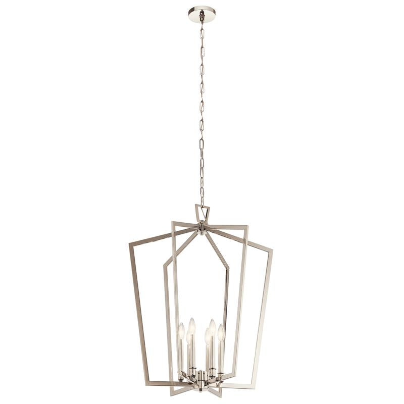 Traditional Linea Lantern Chandelier Brass Chandelier - Letslighting