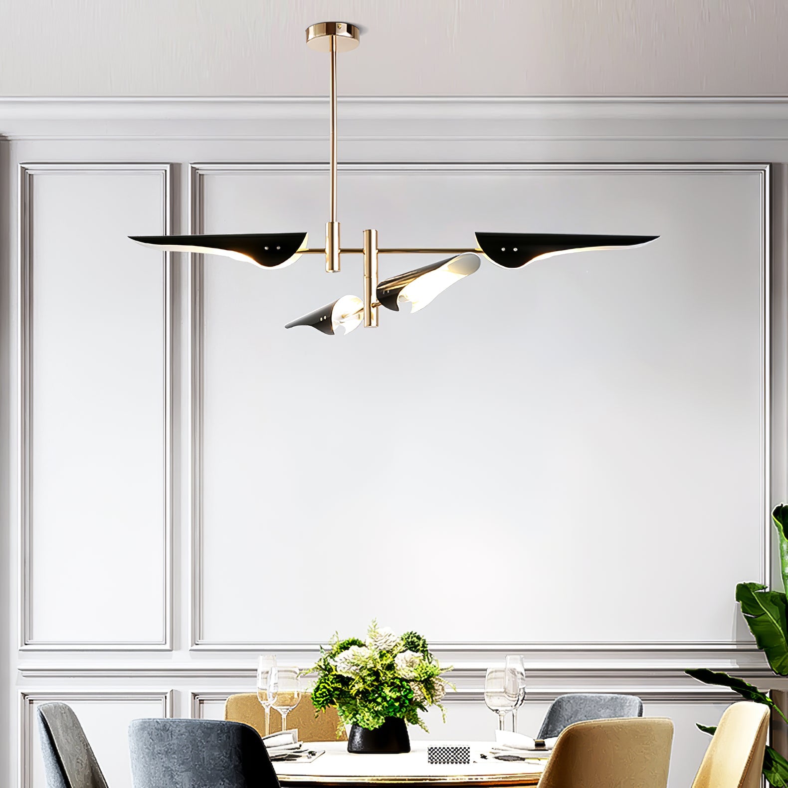 Chandelier Adjustable Aero Shape Modern Living Room - Letslighting