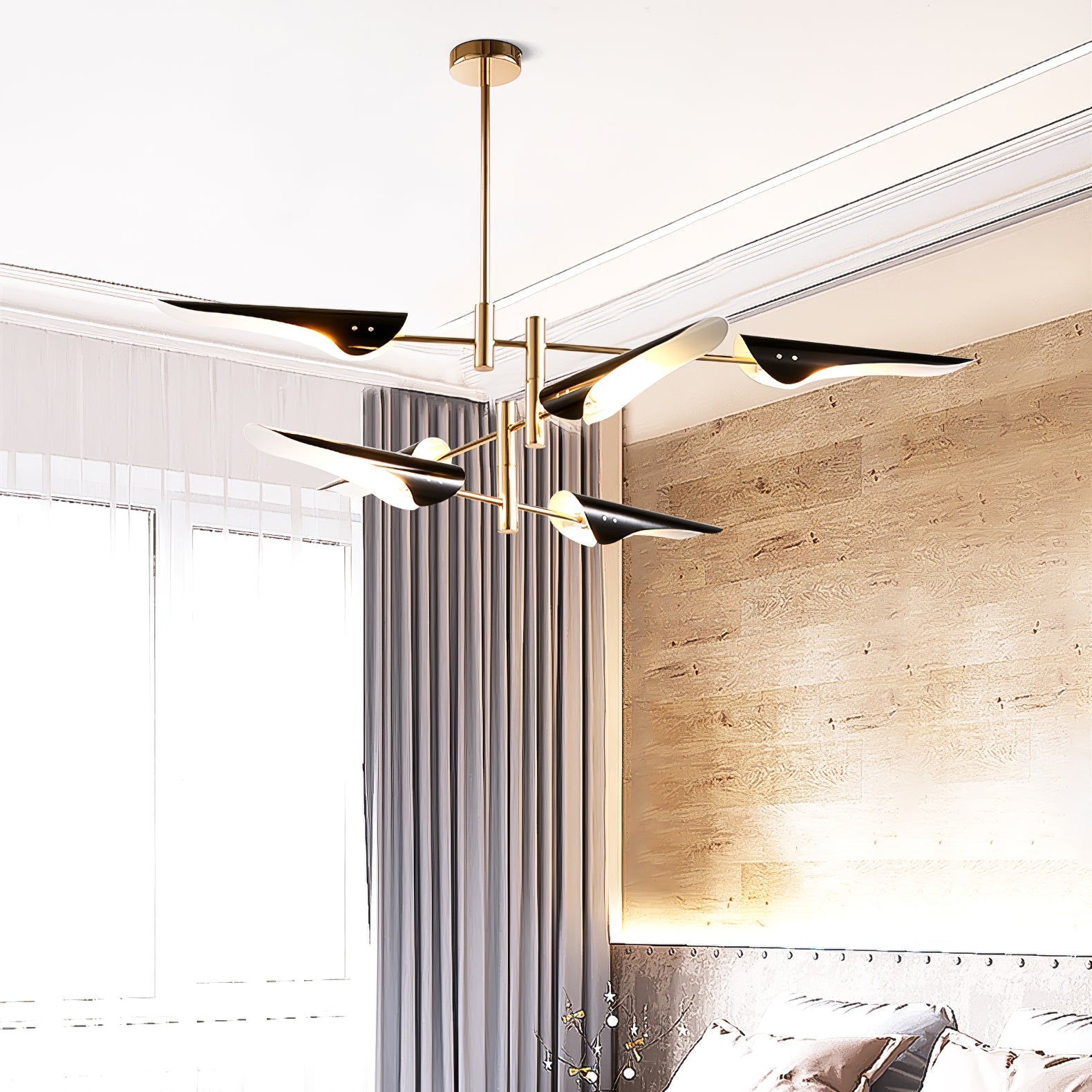 Chandelier Adjustable Aero Shape Modern Living Room - Letslighting
