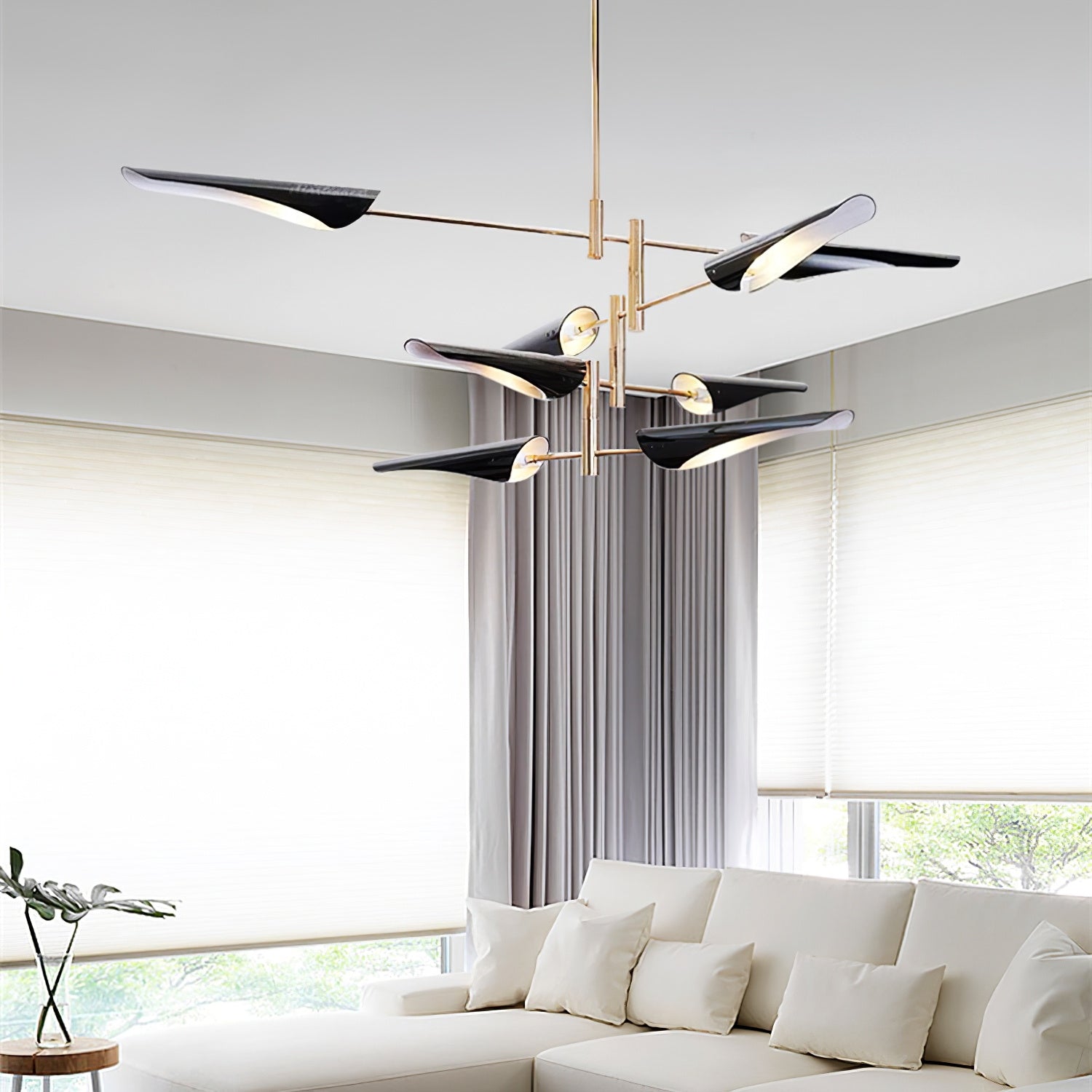 Chandelier Adjustable Aero Shape Modern Living Room - Letslighting