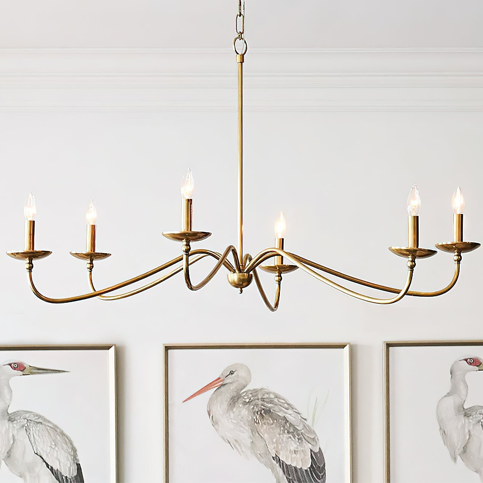 Alshaarae Vintage Industrial Brass Chandelier - Letslighting