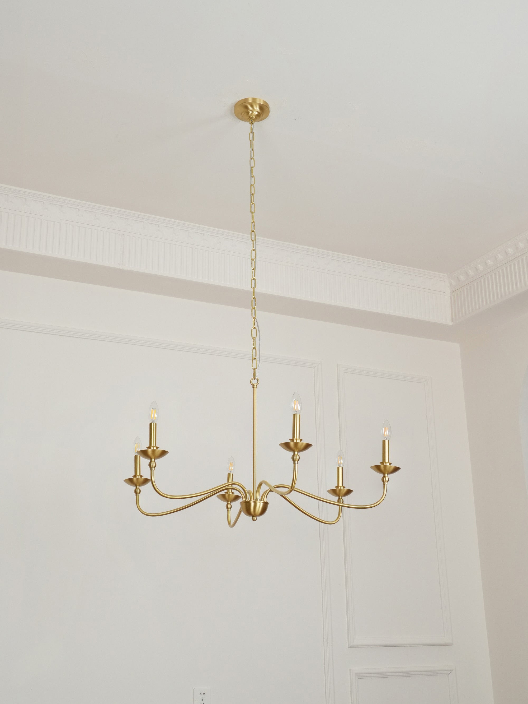 Alshaarae Vintage Industrial Brass Chandelier - Letslighting