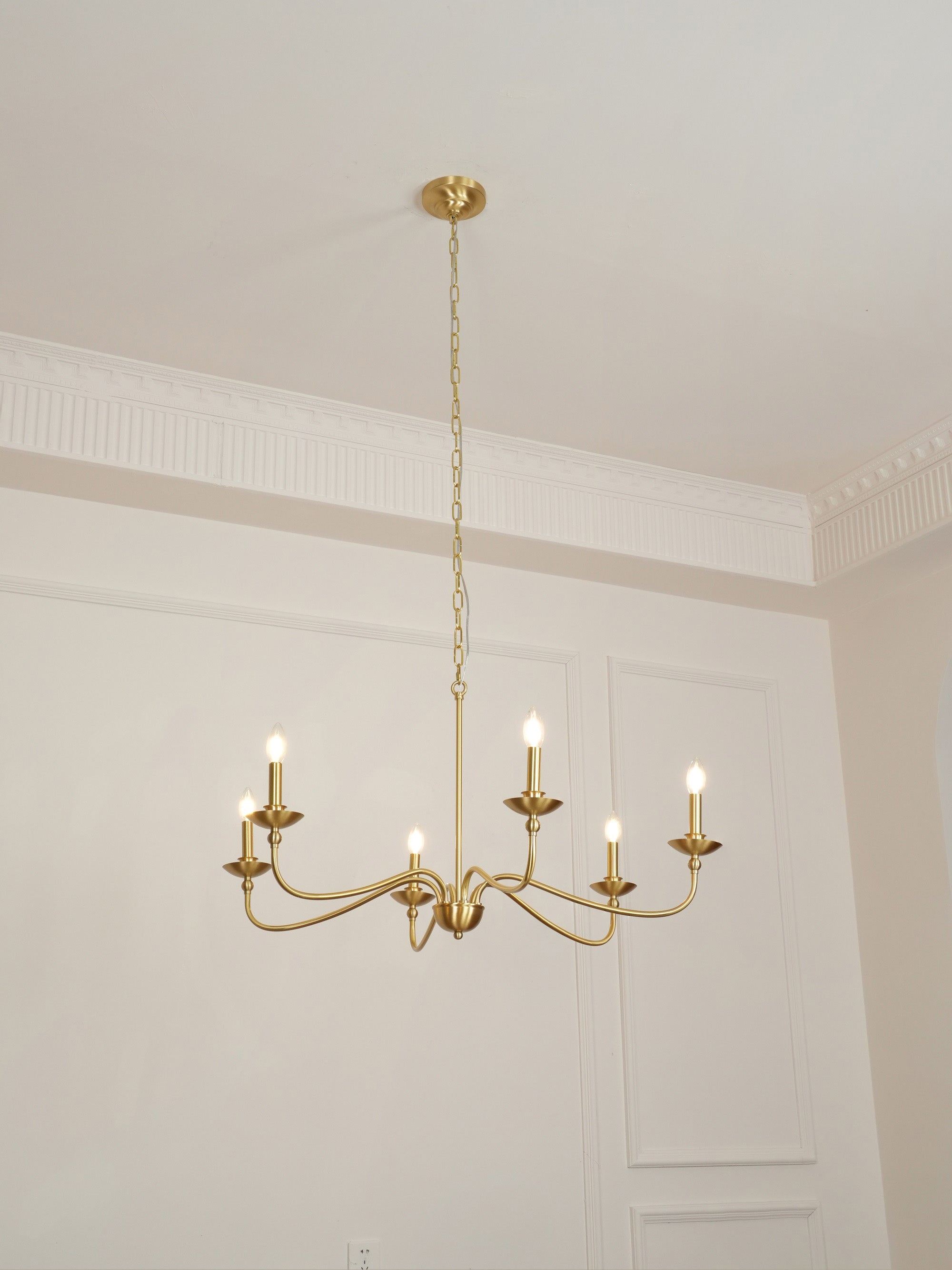 Alshaarae Vintage Industrial Brass Chandelier - Letslighting