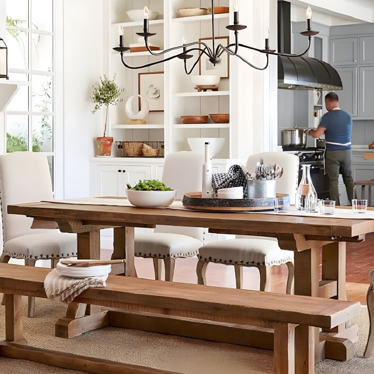 Alshaarae Vintage Industrial Brass Chandelier - Letslighting