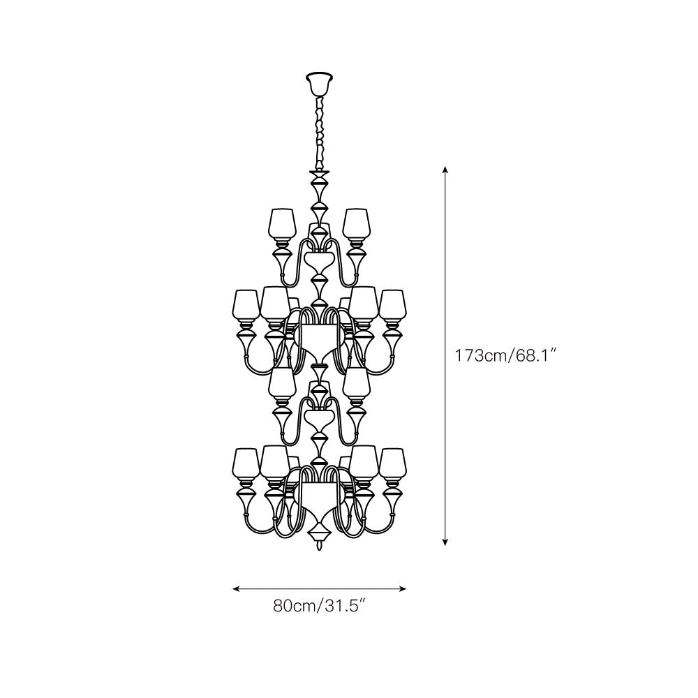 Eterna Tiered Chandelier - Letslighting