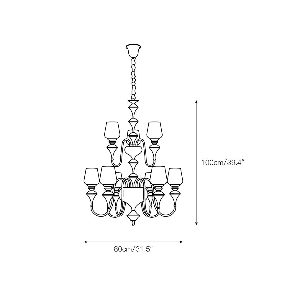 Eterna Tiered Chandelier - Letslighting